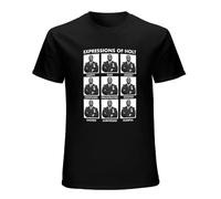 GUYUNTI Brooklyn Nine Nine Expressions of Holt Funny Men's T Shirt Black L