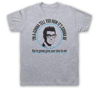 GUYUNTI Buddy Holly T Shirt Men T-Shirt Grey L