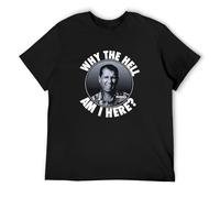 GUYUNTI Ddbd Married with Children Al Bundy Why The Hell Am I Here Men's Shirt T-Shirt Black XXL