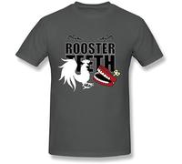GUYUNTI Grossbull Cool Day RT Rooster Teeth Short Sleeve T Shirt For Man Men's Grey XL
