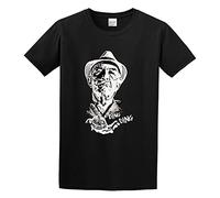 GUYUNTI Hector Salamanca Ding Ding Designs Atmosphere Cartoon Retro Couples Music Festival T-Shirt Black M