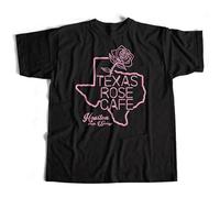 GUYUNTI Inspired by Little Feat T Shirt - Texas Rose Cafe Lowell George Texas Men's Black 3XL