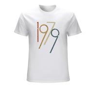 GUYUNTI Kkoos Motion Particular Unisex 40Th-Birthday-Gift-Vintage-1979 Tshirt Men's White XXL