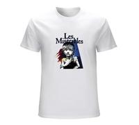 GUYUNTI Les Miserables Broadway Show Musical Men's T Shirt White 3XL
