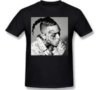 GUYUNTI Lil Skies Men's Basic Short Sleeve T-Shirt Black XL