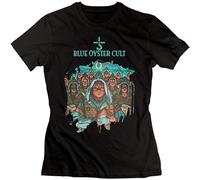 GUYUNTI Mens Casual Blue Oyster Cult Fire of Unknown Origin T-Shirts Black L