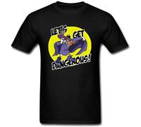 GUYUNTI Men's Darkwing Duck Lets Get Dangerous T Shirt T-Shirt Black M