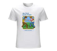 GUYUNTI My First Knife Fight Men's T Shirts Clothing Tees T-Shirt White S