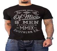 GUYUNTI of Mice & Men T Shirt Genuine Band Logo Mens Black 3XL