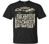 GUYUNTI Oils Brian O'Conner Dominic Toretto No Matter Where You Are My Brother Funny T Shirts T-Shirt Men's Black XL