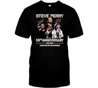 GUYUNTI Steve Perry 50thanniversary 19702020thankyouforthememoriest Shirt DM t-Shirt for Men T-Shirt Black L