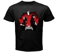 GUYUNTI The White Stripes *Get Behind Me Satan Men's Black T Shirt T-Shirt Black XL