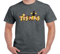 GUYUNTI Tiswas T-Shirt Mens Funny Retro TV Programme Show Dark Grey S