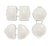 Guzziker Pie Press Mold with 3 Cookie Cutters for Baking | Seamless Hand Pie Maker Kit for Holiday Baking - 3 Shapes: Round, Half-Moon, Square