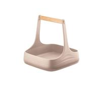 Guzzini All Together Organizador de Mesa, 100% de plástico Reciclado, Gris Pardo, 22x22xh22,5 cm