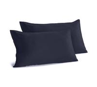 GUZZINI Classic - Funda Almohada 50x80, 2 Piezas, 100% Algodón Percal Certificado OekoTex Fresco y Transpirable, Funda Cojín Cama con Solapa de 15 cm, Fundas Almohadas Envolventes, Ropa de Cama Suave