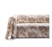 GUZZINI Classic - Manta Sofa y Cama Versátil 270x270 de 100% Algodón Percalle Certificado OekoTex, Cubre Sofa y Camas Útil También como Mantel y Toalla Playa, Mantas para Cama, Sofas y Picnic Ligera