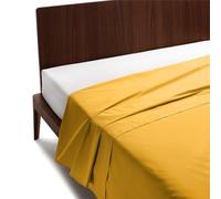 GUZZINI Classic - Sábanas 240x280 Algodón 100% Percalle Certificado OekoTex Fresco y Transpirable, Sábana Plana para Cama Doble, Ropa de Cama Suave y Duradera, Juego de Sábanas, 1 Pieza