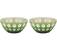 guzzini Conjunto de 2 Cuencos Ø 12 cm LE MURRINE - Arena / Blanco / Verde guzzini