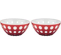 guzzini Conjunto de 2 Cuencos Ø 12 cm LE MURRINE - Rojo / Blanco / Transparente guzzini