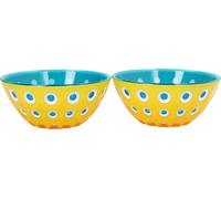 guzzini Conjunto de 2 Cuencos Ø 12 cm LE MURRINE - Amarillo / Blanco / Azul marino guzzini
