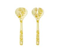 Guzzini - Cubiertos de Ensalada de melamina Josephine, 'Table Decor' (Amarillo Polvo)