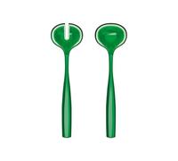 Guzzini - Cubiertos para ensalada de plástico bio-basado, verde esmeralda, "DOLCEVITA"