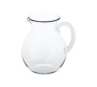 GUZZINI Dolcevita - Jarra de globo de 64 onzas con boquilla, transparente, 100% plástico reciclado, irrompible y sin BPA, jarra de agua, jarra de té helado para restaurante y hogar