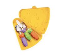 Guzzini Fratelli Bimbi, Tip Top Tap Juego de 3 Cubiertos con Estuche, ABS|PP|Stainless Steel AISI 304 18/10, Stainless Steel AISI 410 (Knife)