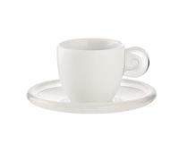 Guzzini Fratelli Gocce, Juego de 6 Tazas café con Platos, SMMA|Porcelain