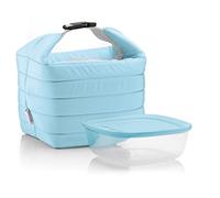 Guzzini Juego Bolso térmico con recipiente conservador 'On The Go' (Bolso) 22 x 18 x h22 cm; (Recipiente) 19,6 x 19,6 x h7 cm - 1400 cc