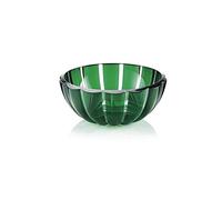 Guzzini Juego de 6 cuencos para macedonia helado con aperitivos S 12 cm redondo Dolcevita 29690069 transparente verde esmeralda plástico orgánico 300 cc lavavajillas