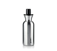 Guzzini - Kitchen Active Design, Dressing Steel Edition, Aceitera/Vinagrera de Acero Inoxidable - Negro, Ø 6 x h19,5 cm | 330ml - 11720010