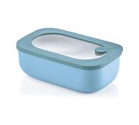 Guzzini Kitchen Active Design - Recipiente hermético Rectangular para frigorífico/congelador/Horno de microondas, espalderas y Cuenco, 20 x 12 x 7 cm, 900 CC, Azul
