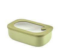 Guzzini - Kitchen Active Design, STORE&MORE BIO, recipiente hermético rectangular para frigorífico/congelador/microondas - verde aguacate, 20 x 12 x 7 cm | 900 ml - 171001253