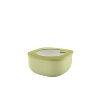Guzzini - Kitchen Active Design, STORE&MORE BIO, Recipientes Herméticos Bajos para Nevera/Congelador/Microondas (M) - Verde Aguacate, 16 x16 x h7,8 cm | 975 cc - 170720253
