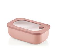 Guzzini - Kitchen Active Design, STORE&MORE BIO, Recipientes Herméticos Rectangular para Nevera/Congelador/Microondas - Rosa Flor de Melocotón, 20 x12 x h7cm | 900 ml - 171001251