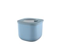 Guzzini - Kitchen Active Design, STORE&MORE, Contenedor hermético alto para frigorífico/congelador/microondas (S) - Azul claro, 12,2 x 12,2 x h9,8 cm | 750cc - 170701189