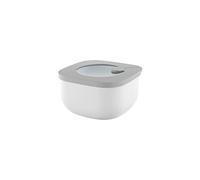 Guzzini - Kitchen Active Design, STORE&MORE, Recipiente Hermético Bajo para Frigorífico/Congelador/Microondas (S) - Gris Oscuro, 12,2 x 12,2 x h6,8 cm | 450cc - 170700177 (Paquete de 6)