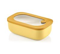 Guzzini - Kitchen Active Design, Store&More Recipiente Hermético Rectangular para Frigorífico/Congelador/Microondas - Ocre, 20x12xh7 cm | 900 CC - 171000165