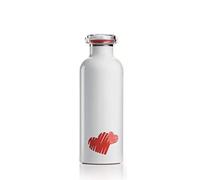 Guzzini Love On The Go Botella térmica de Viaje, Poliéster Copolímero, Polipropileno, Acero Inoxidable, Rojo, 7.3 cm