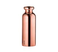 Guzzini - On The Go, Energy, Botella Térmica de Viaje - Oro Rosa, Ø 7,3 x h21,2 cm | 500 CC - 116700101