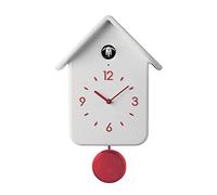 Guzzini QQ Cuckoo Home Reloj Con Pendulo, ABS, Blanco, 24.8 x 12 x h39 cm