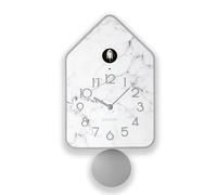 Guzzini - QQ-UP Reloj de Pared con péndulo - Gris Oscuro, 18,8x9,8xh37 cm - 168605177