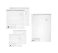 Guzzini - SAVE-IT Juego de 5 bolsas reutilizables para envasado al vacío, 2 M 21x22, 2 L 30x34, 1 XL 45x32 - Transparente - 12340252