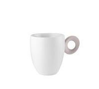 Guzzini Taza de desayuno Everyday 081702158 de porcelana, color blanco, gris pardo, 250 cc