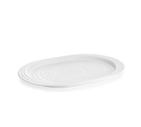 Guzzini - Tierra, Bandeja L, plástico Reciclado, Materiales ecológicos - Blanco Leche