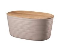 Guzzini - Tierra, Cesta para Pan, Post Consumer Recycled Plastic, Bamboo, Gris Paloma