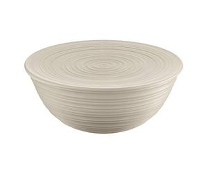Guzzini - Tierra, Contenedor XL con Tapa de Plástico Reciclado, Bol - Arcilla, Ø 30xh13 cm | 5000ml - 17500179