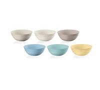 Guzzini - Tierra, Juego de 6 Cuencos S de plástico Reciclado, Ø12,2 x h11,5cm | 348ml - 17500052